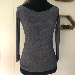 Gray OBEY fitted  long sleeve top
